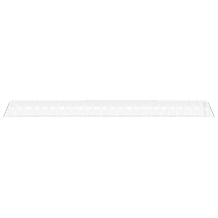 Växthus med stålram vit 96 m² 24x4x2 m