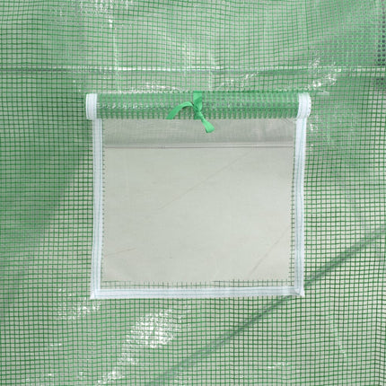 Växthus med stålram grön 40 m² 8x5x2,3 m