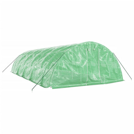 Växthus med stålram grön 50 m² 10x5x2,3 m
