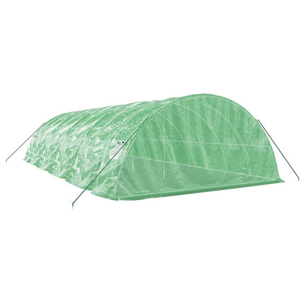 Växthus med stålram grön 50 m² 10x5x2,3 m