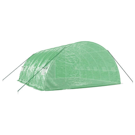 Växthus med stålram grön 36 m² 6x6x2,85 m
