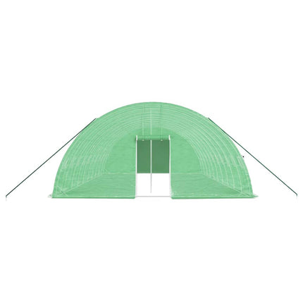 Växthus med stålram grön 60 m² 10x6x2,85 m