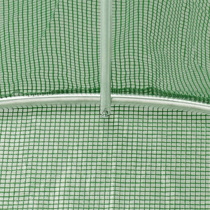 Växthus med stålram grön 60 m² 10x6x2,85 m