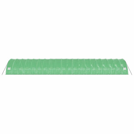 Växthus med stålram grön 120 m² 20x6x2,85 m