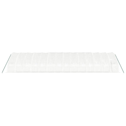 Växthus med stålram vit 84 m² 14x6x2,85 m