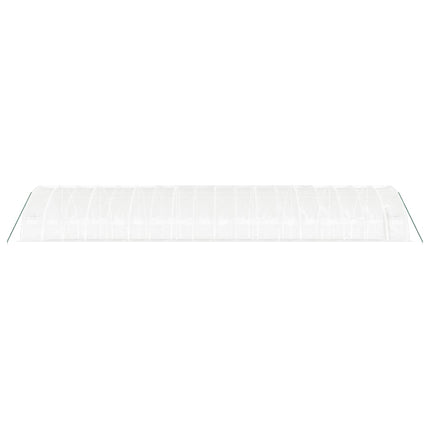 Växthus med stålram vit 108 m² 18x6x2,85 m