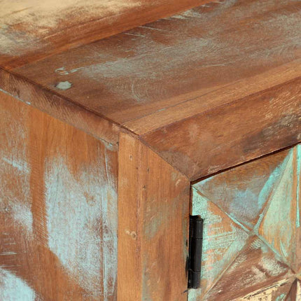 Tv-bänk 112x30x45 cm massivt återvunnet trä
