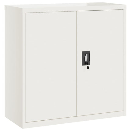 Förvaringsskåp vit 90x40x130 cm stål