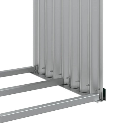 Vedställ grön 120x45x140 cm galvaniserat stål