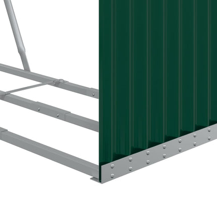 Vedställ grön 120x45x210 cm galvaniserat stål