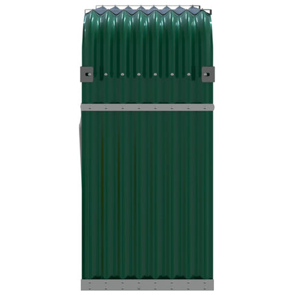 Vedställ grön 120x45x100 cm galvaniserat stål