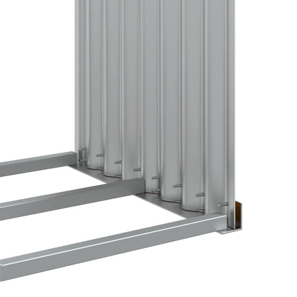 Vedställ träutseende 120x45x210 cm galvaniserat stål