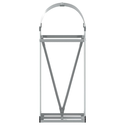 Vedställ silver 40x45x100 cm galvaniserat stål