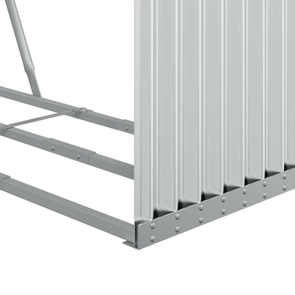 Vedställ silver 120x45x100 cm galvaniserat stål