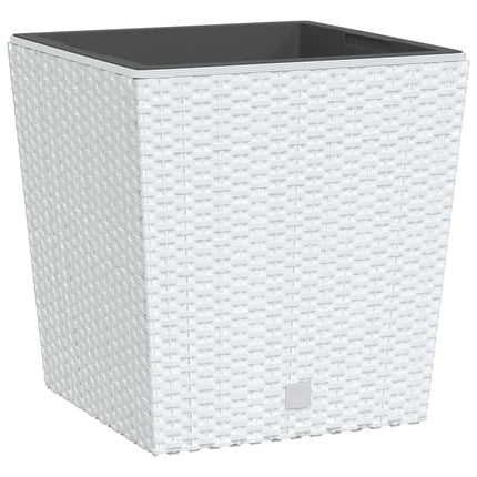 Blomkruka med avtagbar insida vit 21/32 L PP-rotting