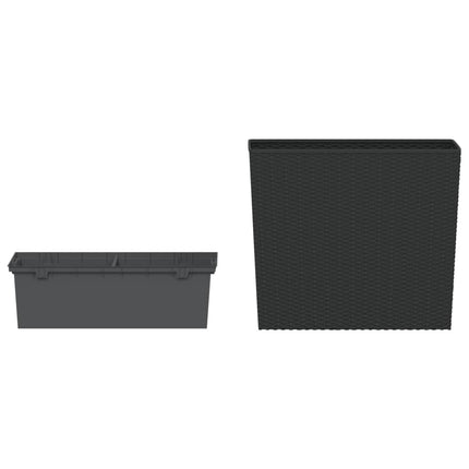 Blomkruka med avtagbar insida antracit 12/44 L PP-rotting