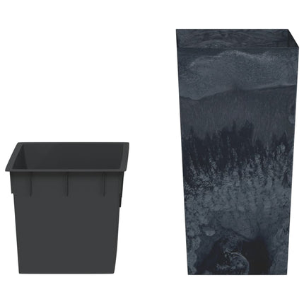 Blomkruka avtagbar insida antracit 11/26,5 L PP betonglook