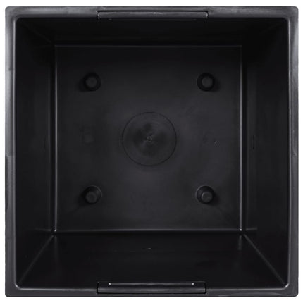 Blomkruka avtagbar insida antracit 11/26,5 L PP betonglook