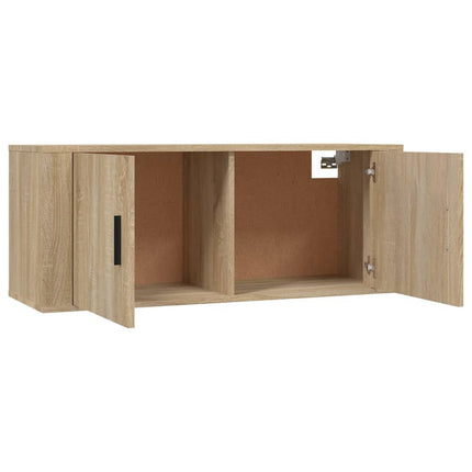 Väggmonterade tv-skåp 3 st Sonoma ek 100x34,5x40 cm