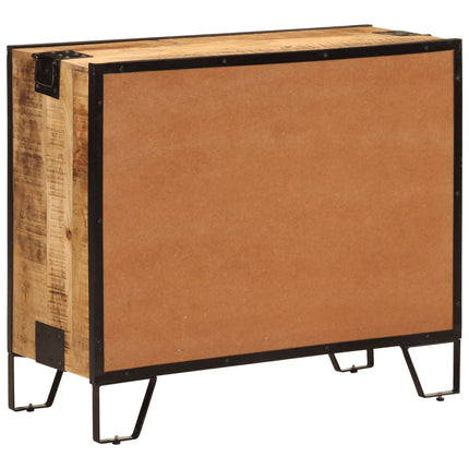 Skänk 80x31x66 cm massivt grovt mangoträ och metall