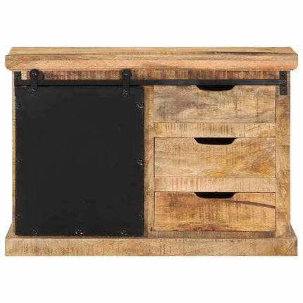 Skänk 80x30x55 cm massivt grovt mangoträ