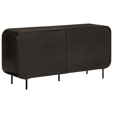 Skänk 140x35x70 cm massivt återvunnet trä och metall