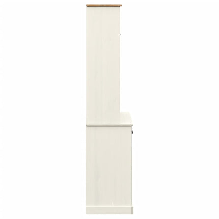Högskåp VIGO vit 78x40x175 cm massiv furu