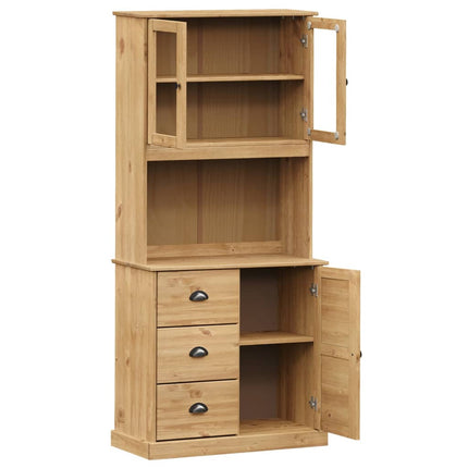 Högskåp VIGO 78x40x175 cm massiv furu