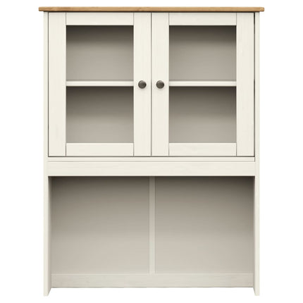 Högskåp VIGO vit 78x40x175 cm massiv furu