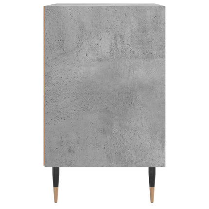 Sängbord 2 st betonggrå 40x30x50 cm konstruerat trä