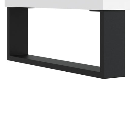 Sängbord vit 40x30x50 cm konstruerat trä