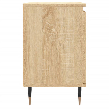 Sängbord 2 st sonoma-ek 40x30x50 cm konstruerat trä
