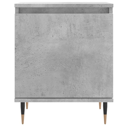 Sängbord 2 st betonggrå 40x30x50 cm konstruerat trä