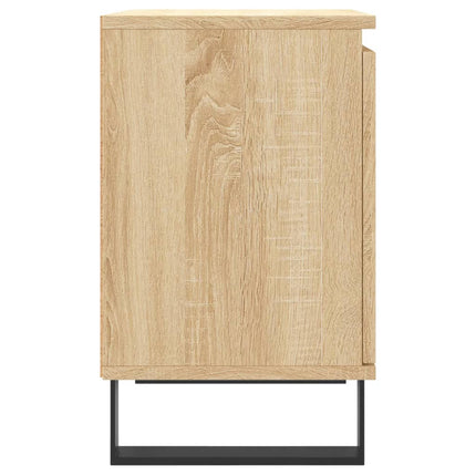 Sängbord 2 st sonoma-ek 40x30x50 cm konstruerat trä