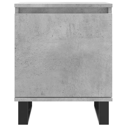 Sängbord 2 st betonggrå 40x30x50 cm konstruerat trä