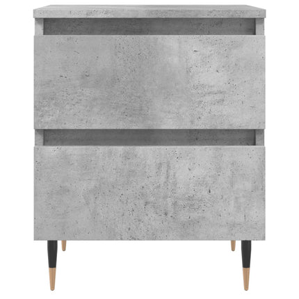 Sängbord betonggrå 40x35x50 cm konstruerat trä