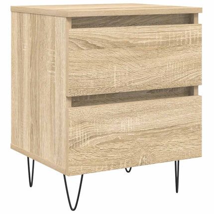 Sängbord sonoma-ek 40x35x50 cm konstruerat trä