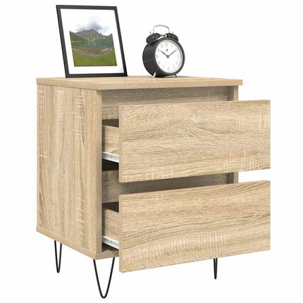 Sängbord sonoma-ek 40x35x50 cm konstruerat trä