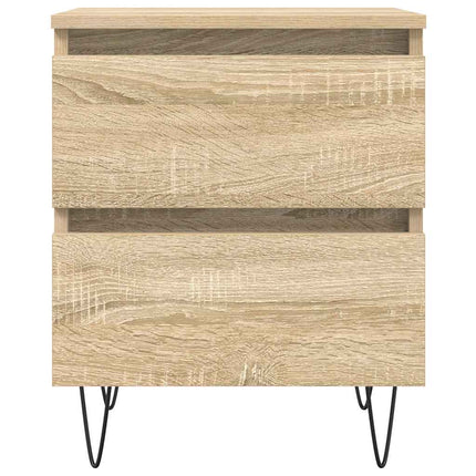 Sängbord sonoma-ek 40x35x50 cm konstruerat trä