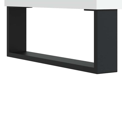 Sängbord vit 40x35x50 cm konstruerat trä