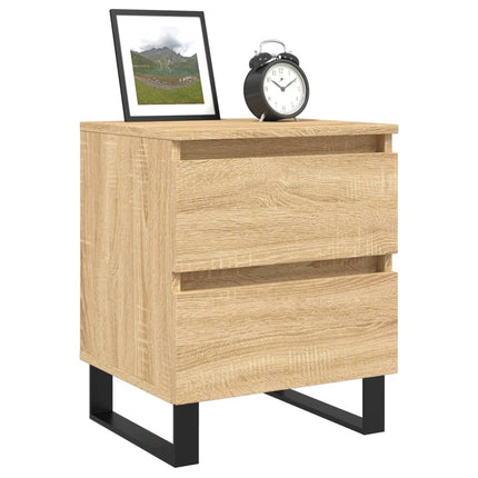 Sängbord sonoma-ek 40x35x50 cm konstruerat trä