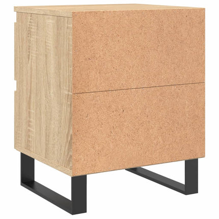 Sängbord 2 st sonoma-ek 40x35x50 cm konstruerat trä