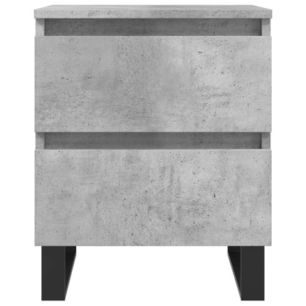 Sängbord betonggrå 40x35x50 cm konstruerat trä