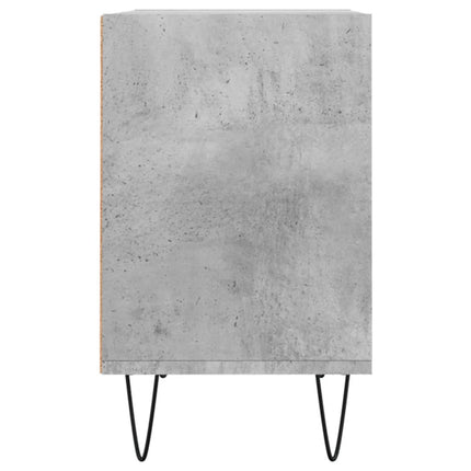 Tv-bänk betonggrå 69,5x30x50 cm konstruerat trä