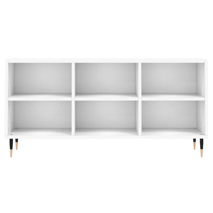 Tv-bänk vit 103,5x30x50 cm konstruerat trä