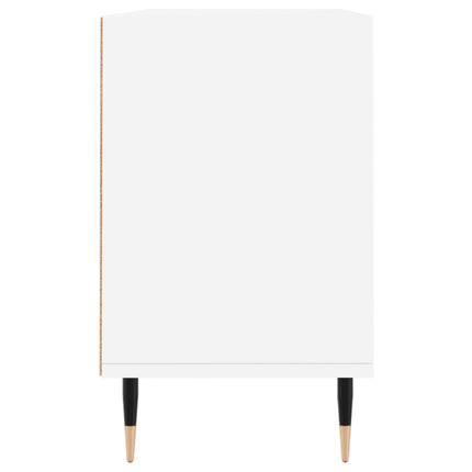 Tv-bänk vit 103,5x30x50 cm konstruerat trä
