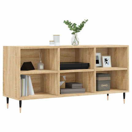 Tv-bänk sonoma-ek 103,5x30x50 cm konstruerat trä