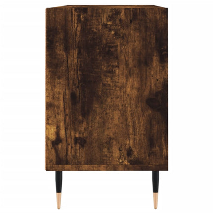 Tv-bänk rökfärgad ek 103,5x30x50 cm konstruerat trä