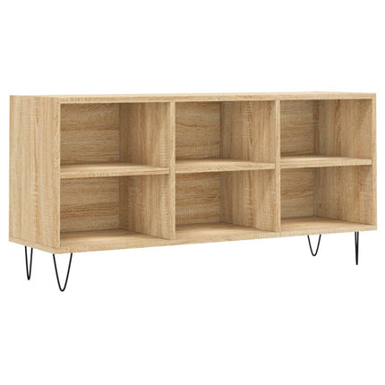 Tv-bänk sonoma ek 103,5x30x50 cm konstruerat trä
