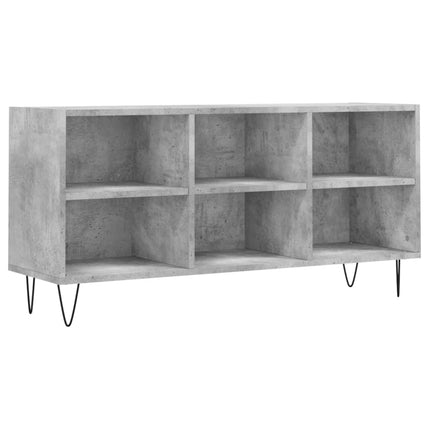 Tv-bänk betonggrå 103,5x30x50 cm konstruerat trä